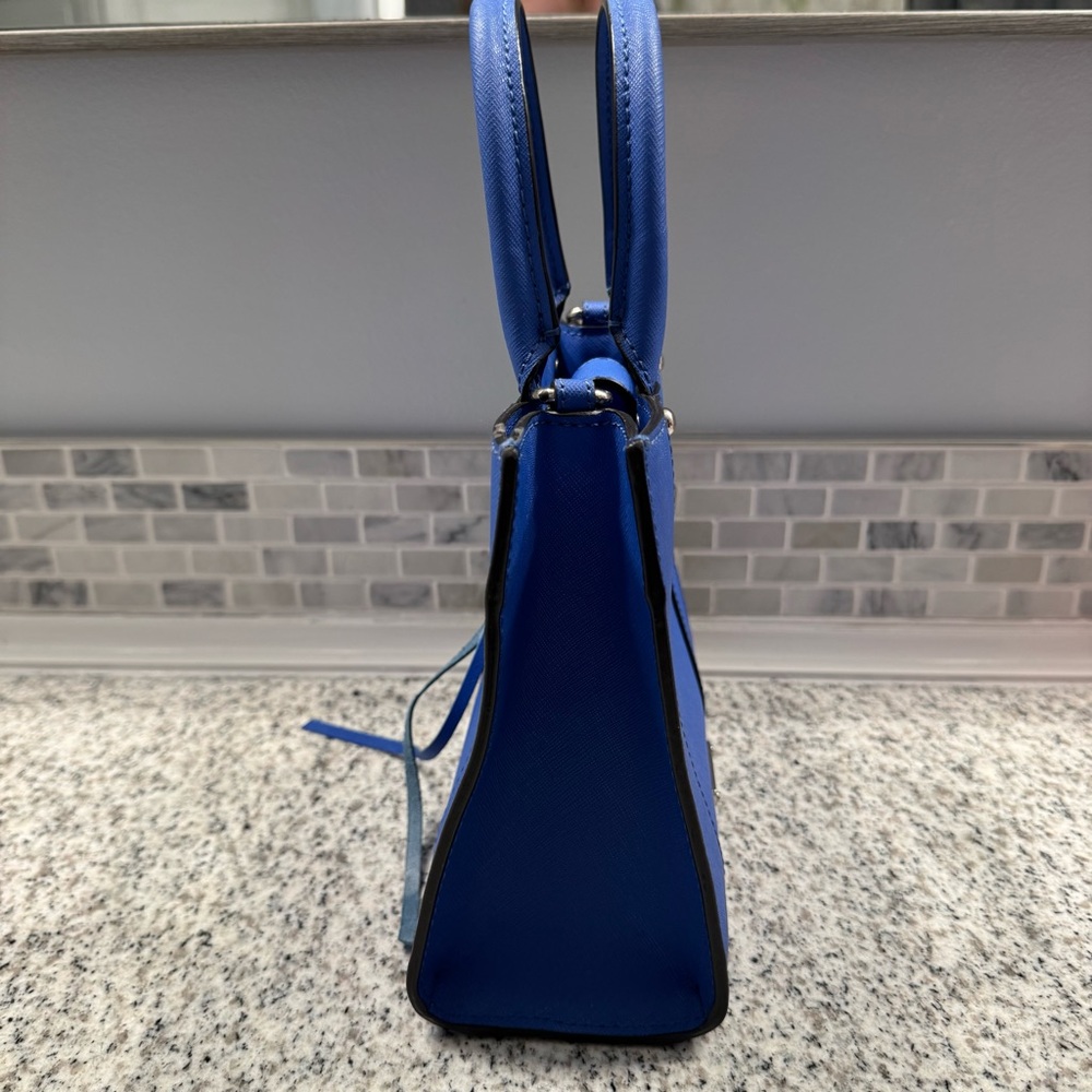 Rebecca Minkoff Mini MAB Crossbody Satchel in Cobalt Blue - Picture 6 of 12